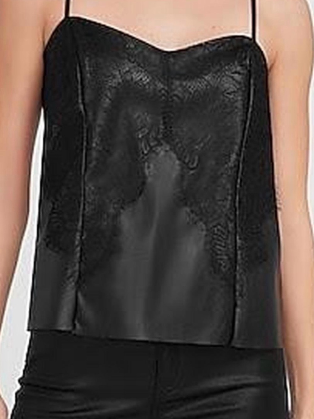 Express Black Lace Slip Cami